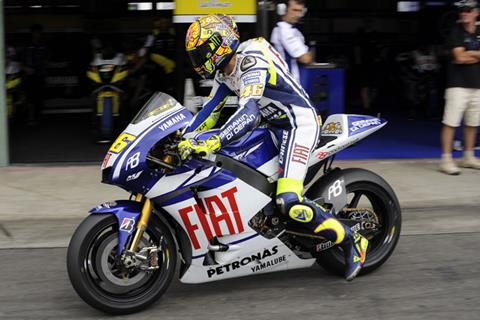 Testing boost for Valentino Rossi