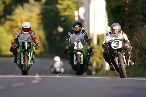 Riders battle elements in Manx practice