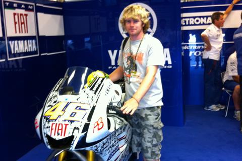 Rossi's bike in Indianapolis