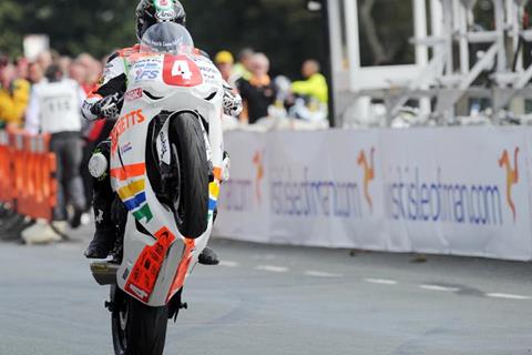 Hutchinson’s Manx GP parade lap