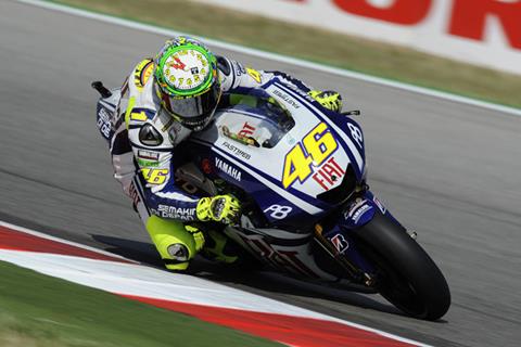 Valentino Rossi looks to match Spaniard's speed