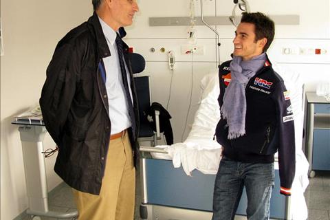 Dani Pedrosa leaves Barcelona hospital