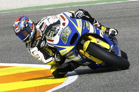 Colin Edwards rides Tech 3 Moto2 bike