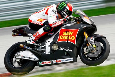 Marco Simoncelli surprised to be fastest in Sepang