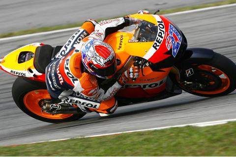 Casey Stoner super-fast in Sepang