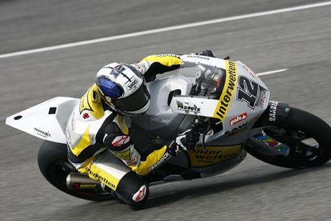 Rain disrupts Jerez Moto2/125 testing