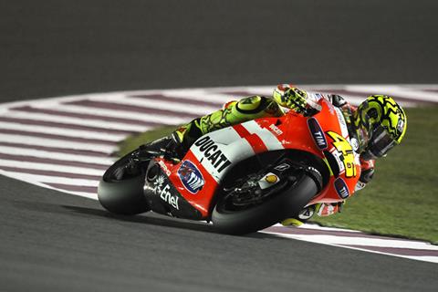 Valentino Rossi brushes off first Ducati crash