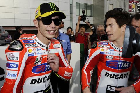 Valentino Rossi and Nicky Hayden to test 2012 Ducati in Jerez