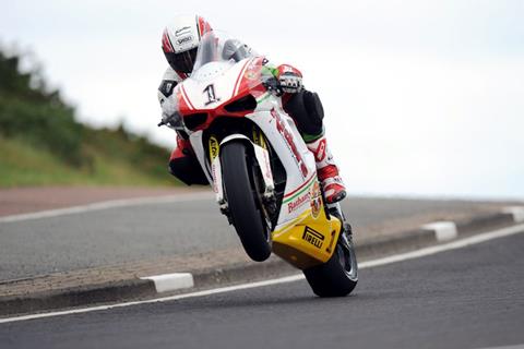 Rutter tops Ducati 1-2 in NW200 superbike qualifying