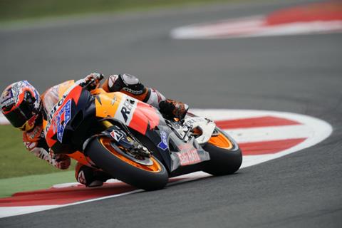 British MotoGP: Stoner takes pole position