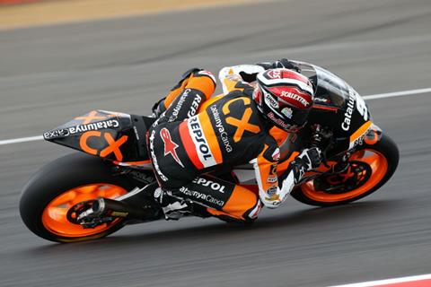 British MotoGP: Marquez gets Moto2 pole, Redding second