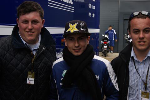 Me and my cousin with Jorge Lorenzo