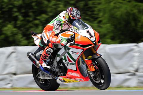 WSB Brno: Biaggi secures second pole of season