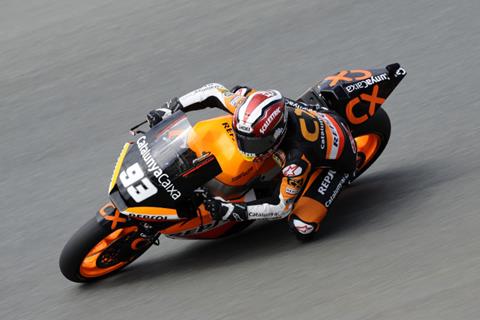 German MotoGP: Marquez takes Moto2 pole