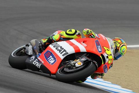 US MotoGP: Valentino Rossi perseveres with new Ducati