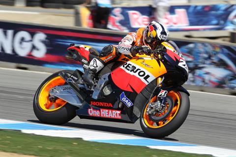 US MotoGP: Dani Pedrosa fades to third