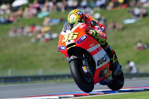 Brno MotoGP: Valentino Rossi buoyed by Ducati progress 