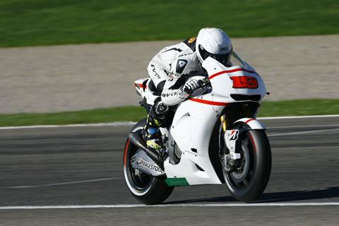 First pic: Alvaro Bautista tests Gresini Honda