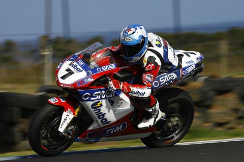 Phillip Island WSB test: Carlos Checa fastest on day two