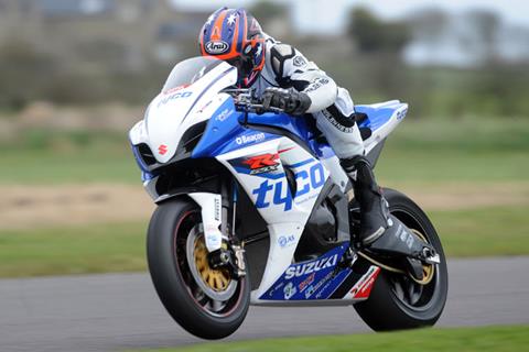 Tyco Suzuki pair inside Kirkistown lap record