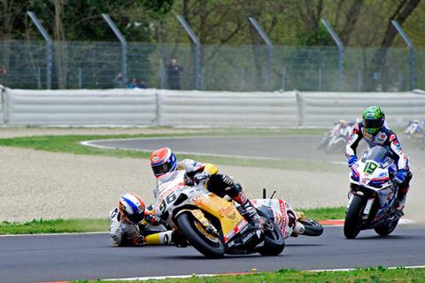 Davies’ dramatic race one crash in pictures