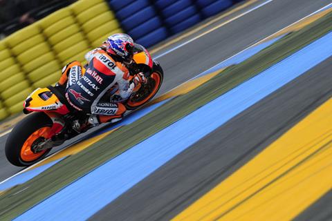 Le Mans MotoGP: Stoner on top after FP2