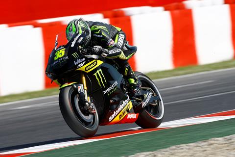 Cal Crutchlow storms to front row, Stoner on pole