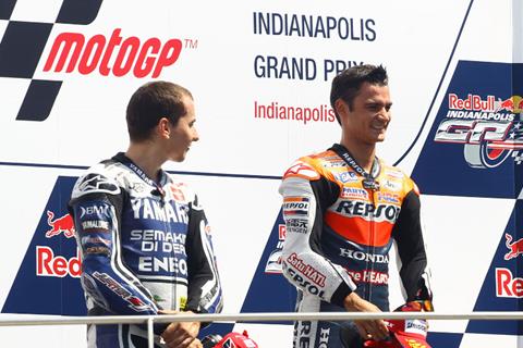 Pedrosa Keeps Pressure on Lorenzo