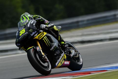 Cal Crutchlow storms to front row in Brno