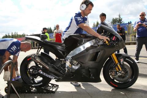 Jorge Lorenzo tests 2013 Yamaha YZR-M1 in Brno