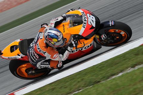 Sepang MotoGP: Dani Pedrosa fastest in rain-hit practice 