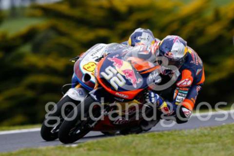 Danny Kent close to front row in Phillip Island