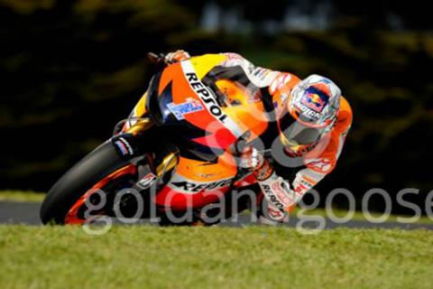 Casey Stoner rebounds to secure Phillip Island pole