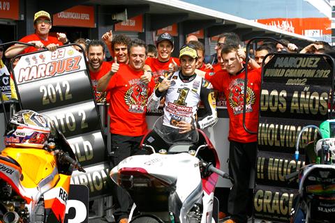 Marc Marquez claims Moto2 title with Phillip Island podium