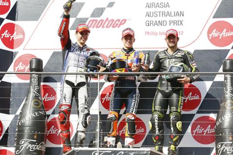 Cal Crutchlow third as Jorge Lorenzo lifts MotoGP crown