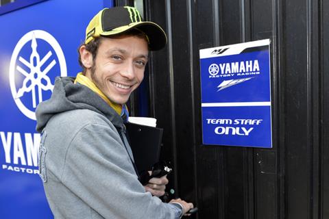 Pics: Valentino Rossi makes Yamaha return