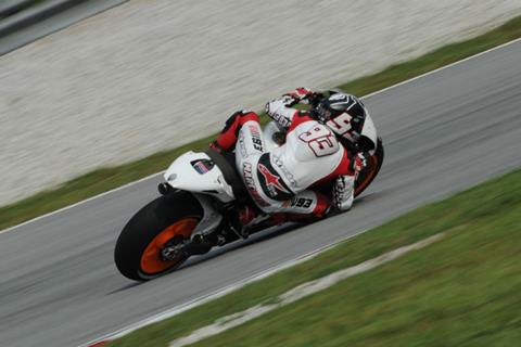 Marc Marquez tests 2013 Honda in Sepang