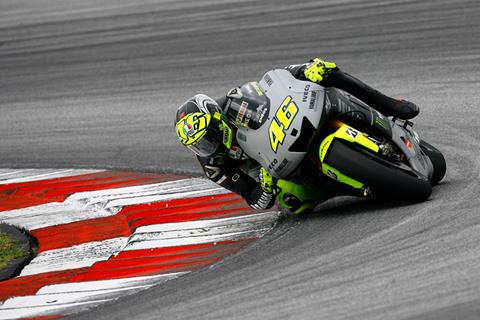 Valentino Rossi shines on factory Yamaha return