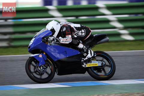 Danny Webb happy with form in rain-hit Jerez Moto3 test