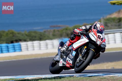 WSB Phillip Island: Privateer Fabrizio Leads The Early Charge, all Brits running inside top ten