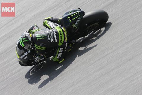 Cal Crutchlow climbs into top three in Sepang