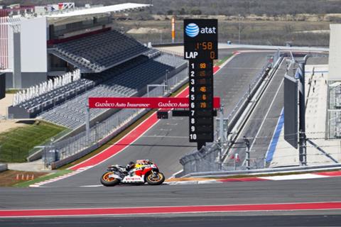 Marc Marquez is Texas star on first day of Austin test