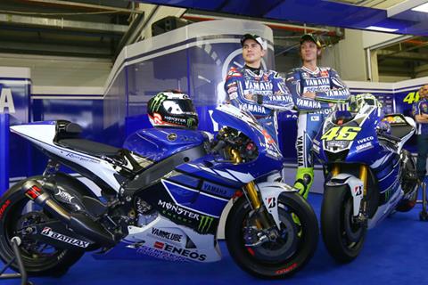 Yamaha unveils Rossi and Lorenzo’s 2013 livery