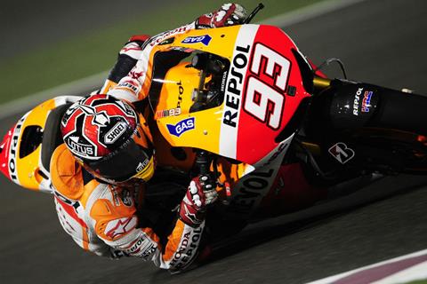 Marc Marquez surprised to lead Qatar practice