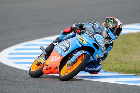 Jerez Moto3: Alex Rins on pole despite crash