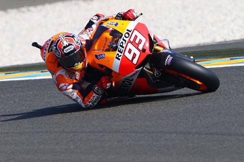 Le Mans MotoGP: Marquez takes pole as Dovi storms to front row