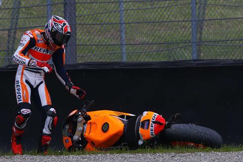 Late crash costs Marc Marquez second