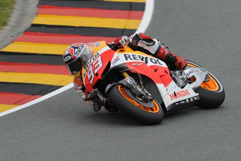 German MotoGP: Marquez takes pole at crashfest Sachsenring