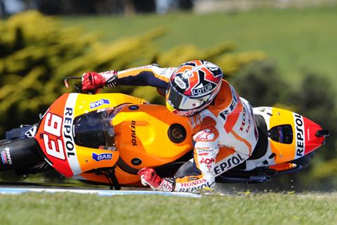 Marc Marquez unhurt in practice crash