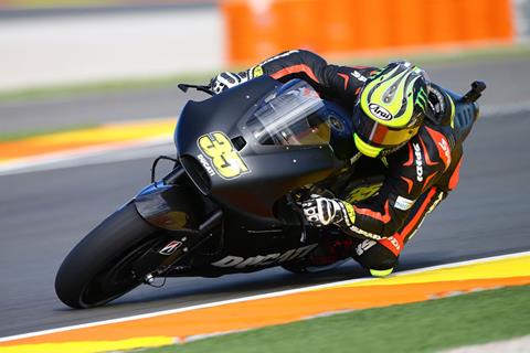 Cal Crutchlow makes Ducati debut in Valencia